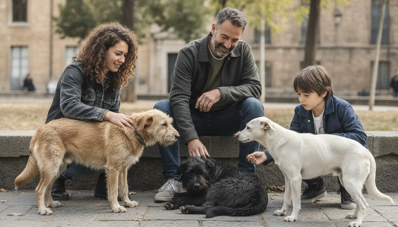 Acariciar perros callejeros: qué revela de tu personalidad
