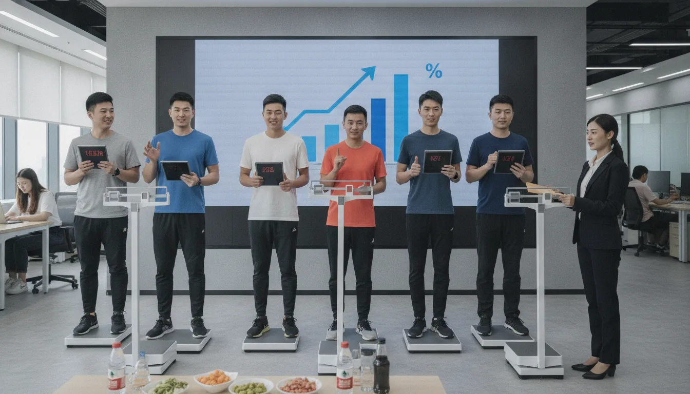 Empresa china paga a trabajadores por perder peso