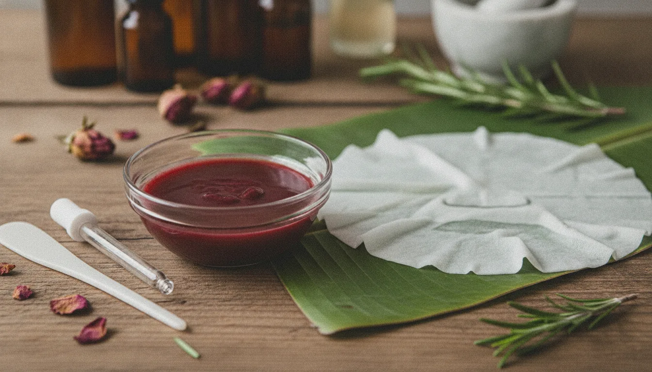 Mascarillas faciales con fluido menstrual: cuidados esenciales