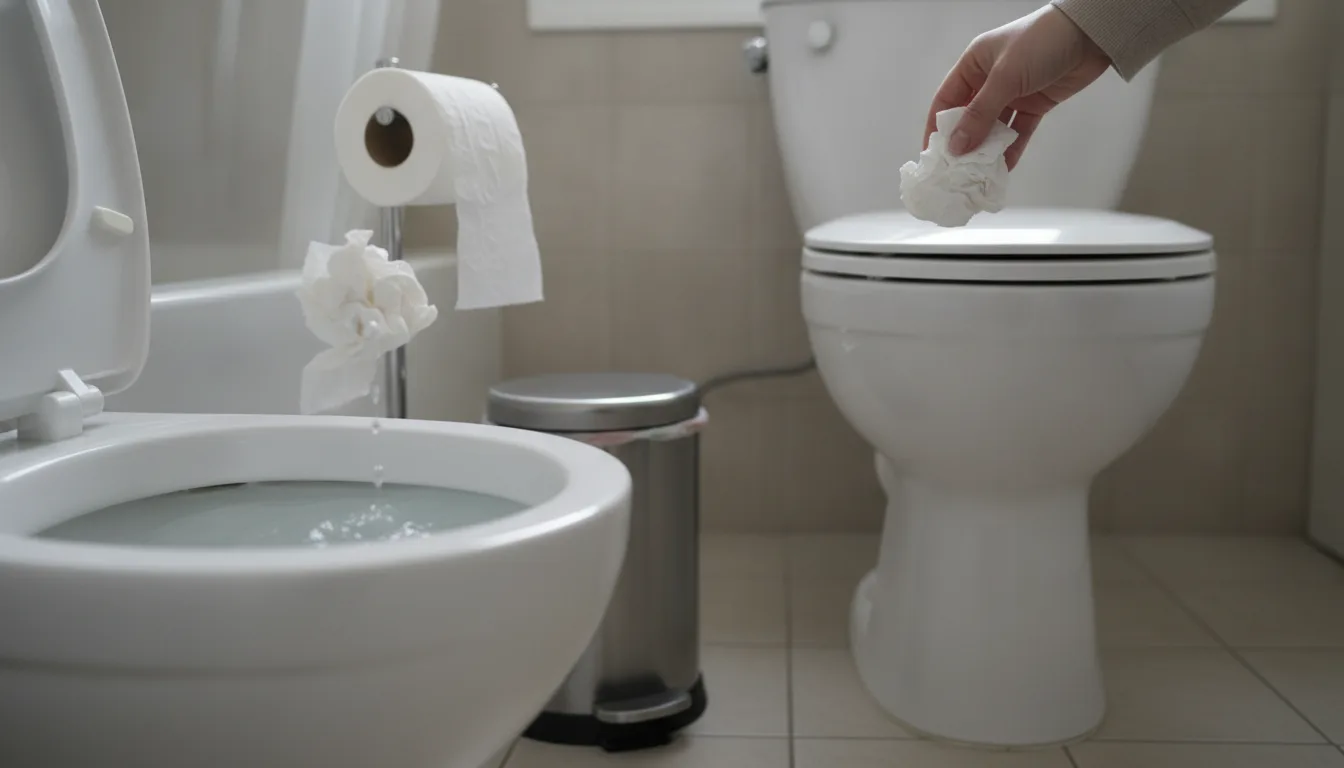 Papel higiénico: ¿tirar en la taza o en la papelera?