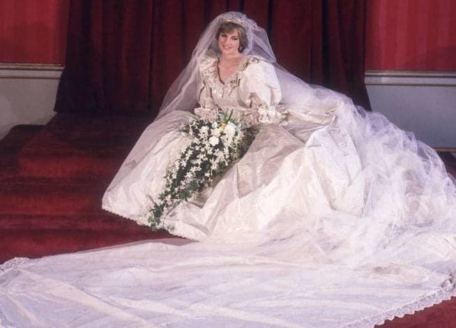 Vestido de novia de la princesa Diana