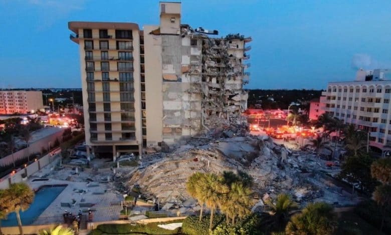 Derrumbe en edificio en Miami