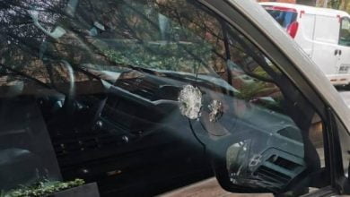 Veh&iacute;culo en el que se movilizaba la ministra de Transporte