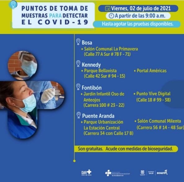 pruebas gratuitas de COVID-19