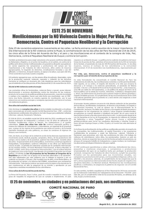 25 de noviembre