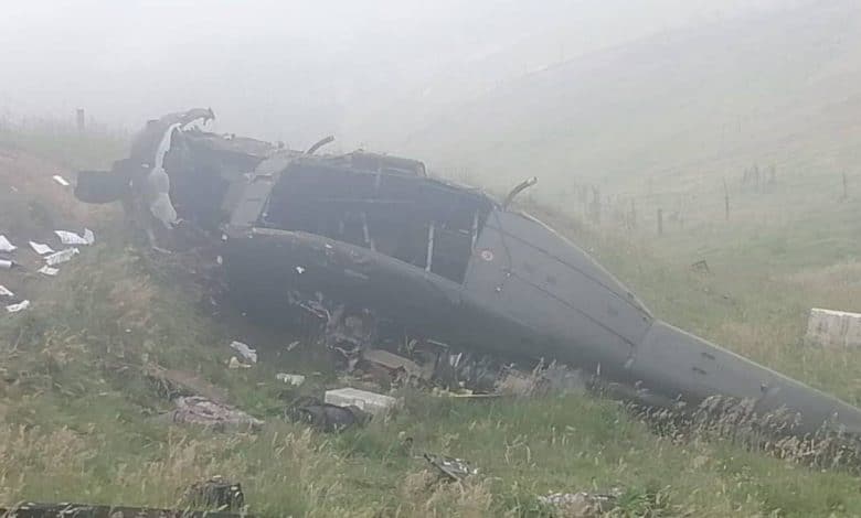 Helic&oacute;ptero de la polic&iacute;a se accident&oacute;