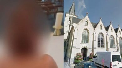 Pareja se graba teniendo relaciones sexuales en altar de iglesia
