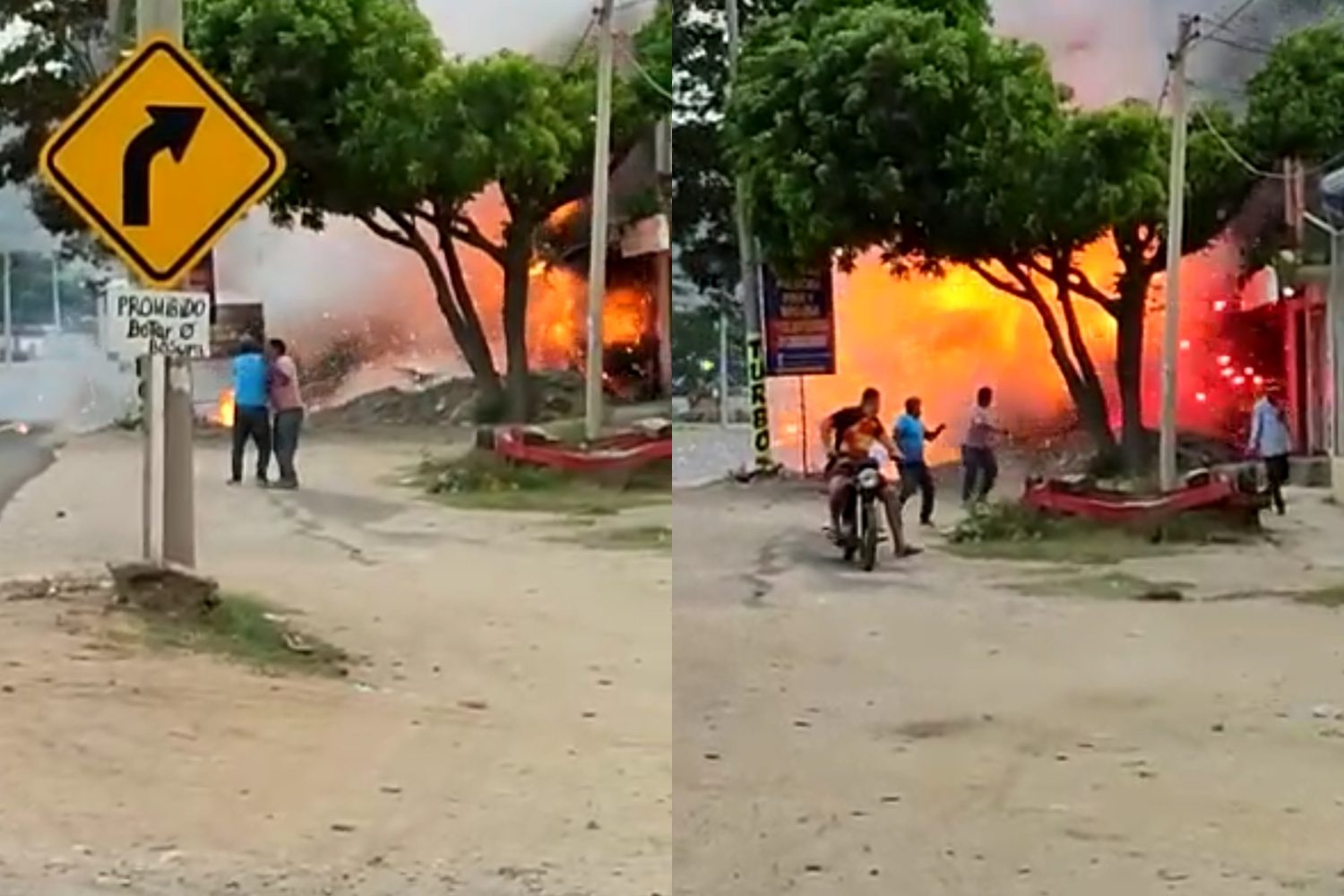 Fuerte explosi&oacute;n en polvorer&iacute;a de Santa Marta deja 2 personas sin vida