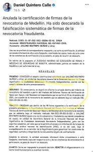 alcalde de Medell&iacute;n 