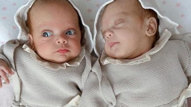 Adriana Lucia mostr&oacute; por primera vez a Simona y Carlota, sus hijas reci&eacute;n nacidas