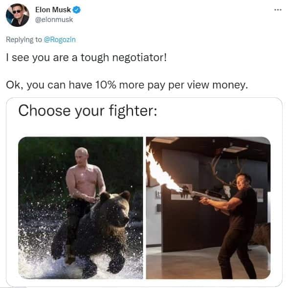 Elon Musk Putin