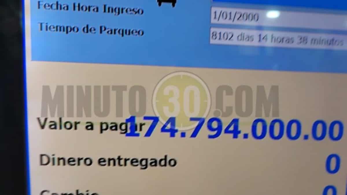 cobraron casi 175 millones en parqueadero