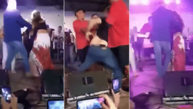 mujer le rob&oacute; un beso a cantante y su esposo lleno de celos lo golpe&oacute;