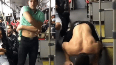 Modelo hizo striptease en TransMilenio y se volvi&oacute; tendencia en redes sociales