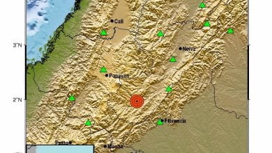 Se registró fuerte temblor en el centro del país este martes