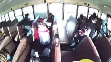 choque de un bus escolar