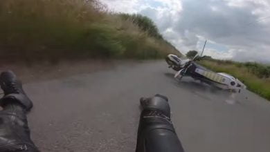 sali&oacute; volando de su moto