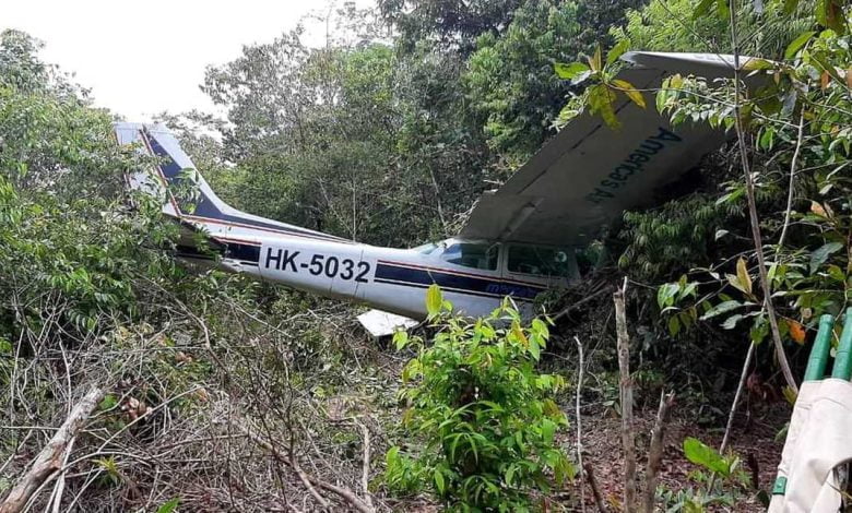 Grave accidente de avioneta en Vaup&eacute;s deja cuatro personas sin vida