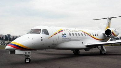 avi&oacute;n presidencial de Ecuador