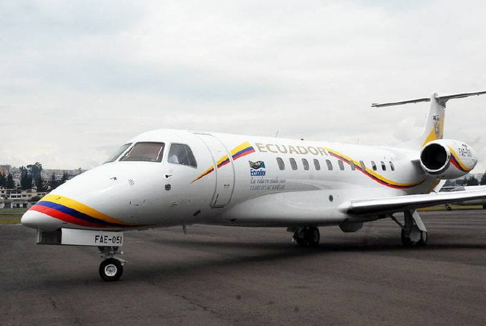 avión presidencial de Ecuador