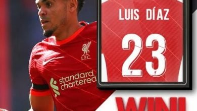 camiseta de Luis D&iacute;az