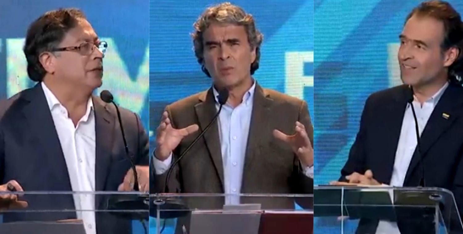 candidatos en el debate definitivo