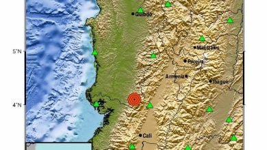 Se sinti&oacute; fuerte temblor en Colombia en la tarde de este jueves