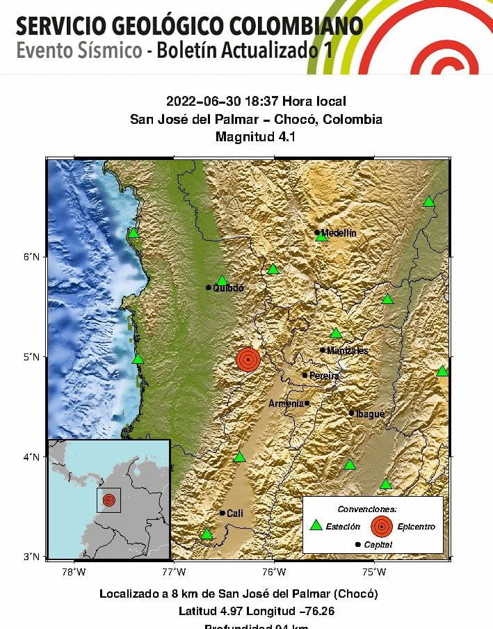 Fuerte temblor sacudi&oacute; el pa&iacute;s en la noche de este jueves