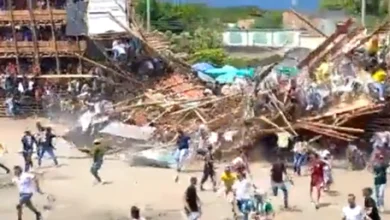 4 personas sin vida y más de 60 heridos deja desplome de corraleja en Tolima
