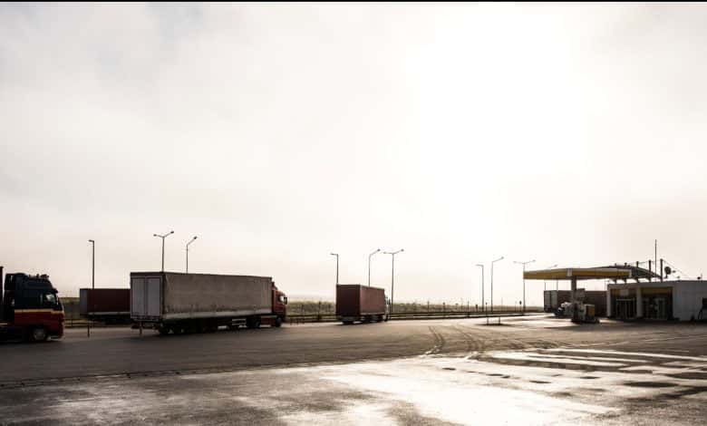 cami&oacute;n abandonado en Texas