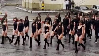 Polémica por desfile de mujeres en body en batallón del Ejército