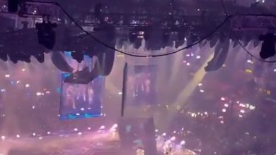 banda Mirror / le cay&oacute; pantalla gigante