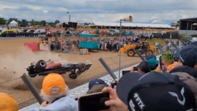 Im&aacute;genes del aparatoso accidente del piloto chino Zhou en la F&oacute;rmula 1