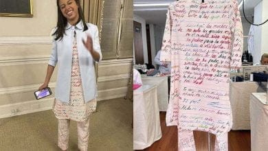 Una carta a pu&ntilde;o y letra de Gustavo Petro para su hija menor fue la inspiraci&oacute;n del vestido que ella us&oacute; en la posesi&oacute;n