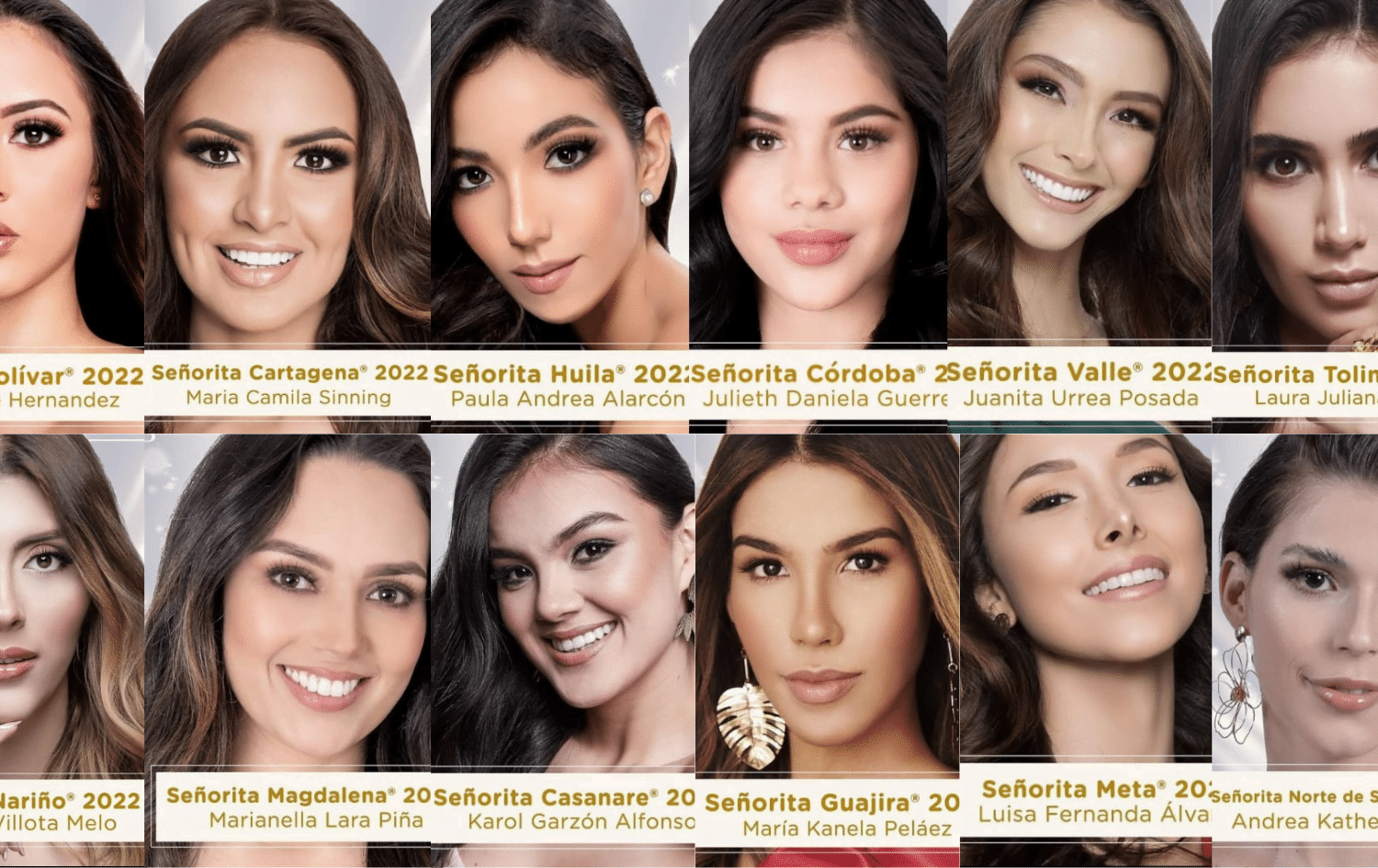 candidatas al concurso nacional de belleza