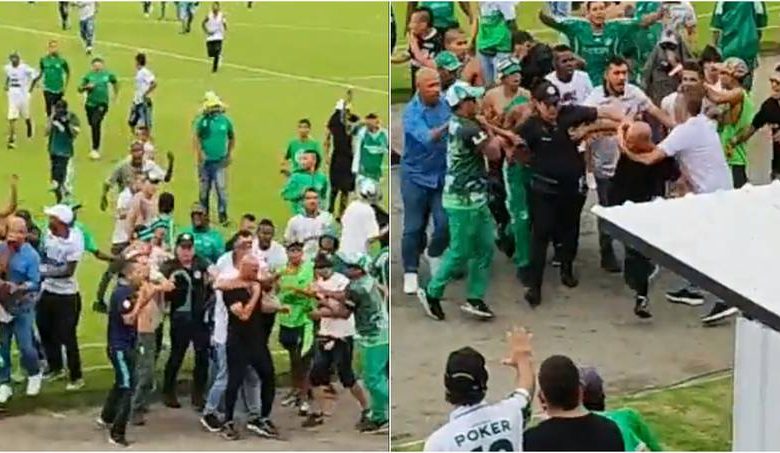 se alzan los hinchas del deportivo de Cali