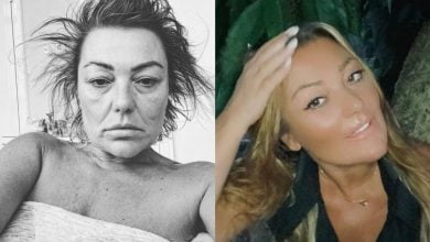 collage elaborado con dos fotograf&iacute;as de la cantante Amaia montero