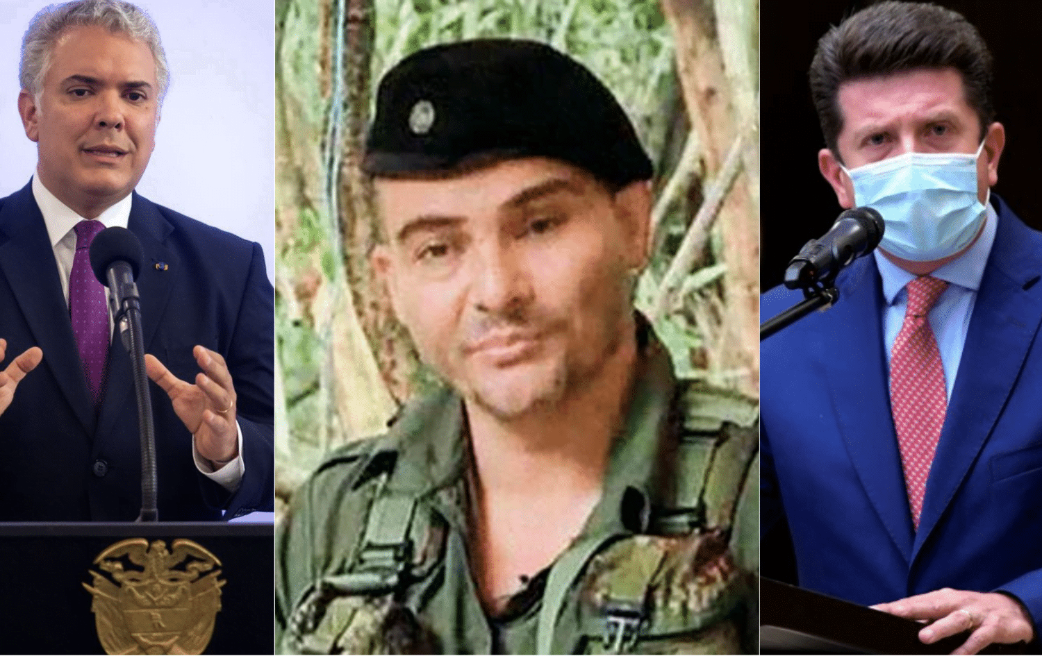 Iv&aacute;n Duque, Iv&aacute;n Mordisco y Diego Molano