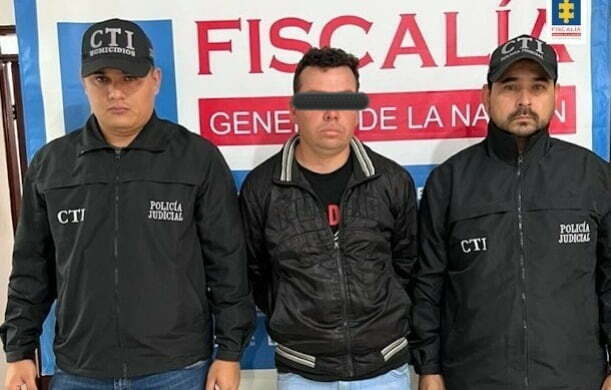 hombre detenido por la Fiscalía colombiana
