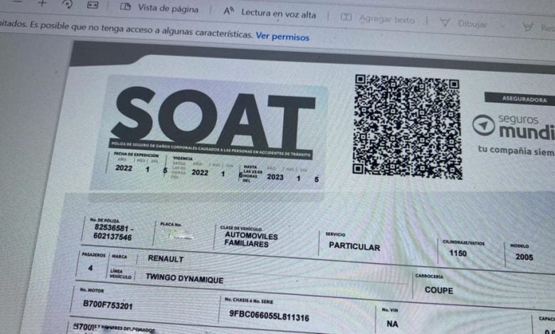 descuento del 50 % en el Soat - El SOAT bajar&aacute; de precio, as&iacute; lo confirm&oacute; el Ministerio de Transporte