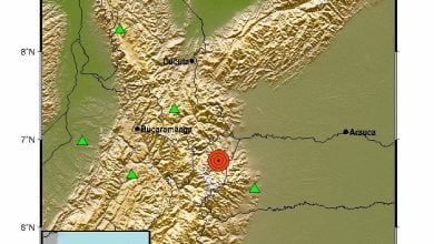 Fuerte temblor se sinti&oacute; en Colombia este viernes