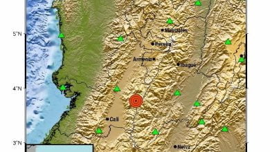 Se sinti&oacute; fuerte temblor en Colombia en la noche del s&aacute;bado