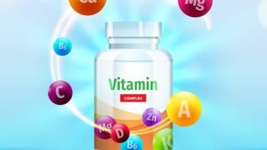 ilustraci&oacute;n de tarro de vitaminas en forma de suplemento para el consumo diario