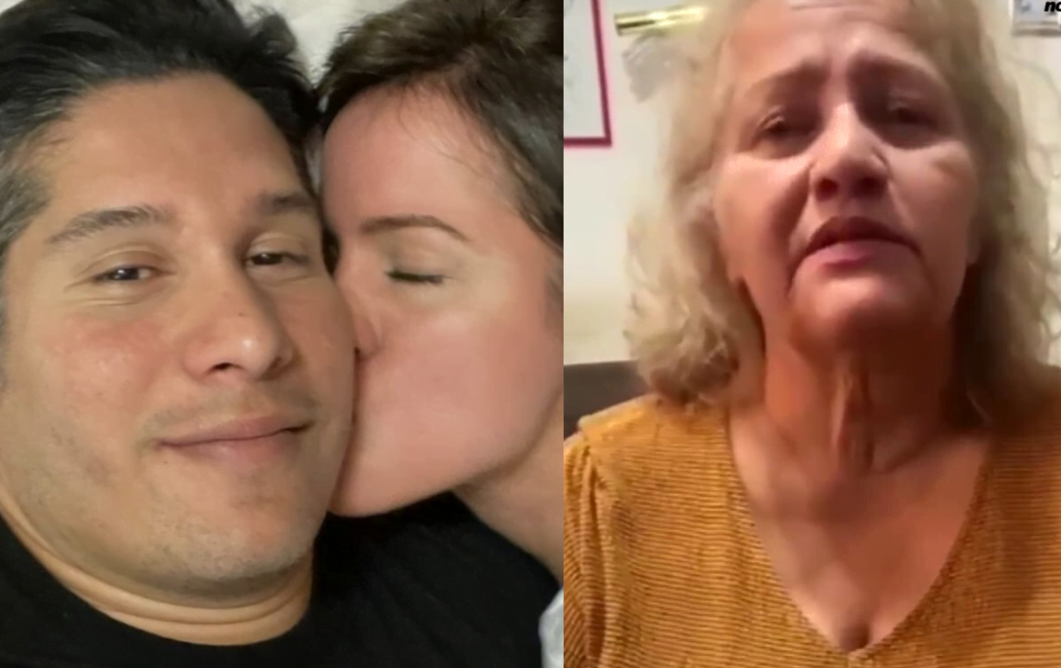 Chyno Miranda recibe un beso en la mejilla de parte de su novia