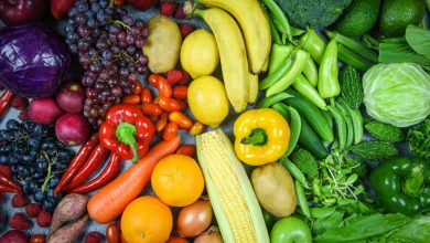 algunas frutas y verduras