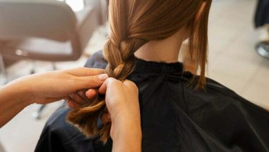 chica peinado &aacute;ngulo alto sal&oacute;n cabello