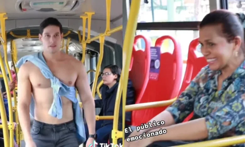 Hombre bus TransMilenio