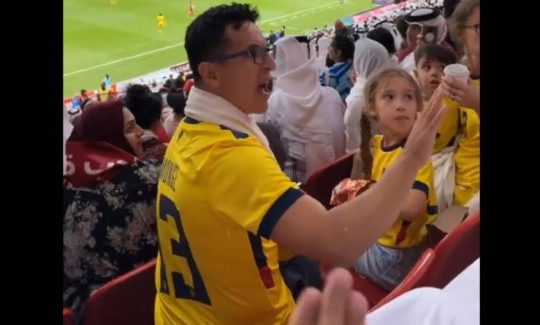 hincha ecuatoriano en el mundial de f&uacute;tbol