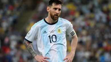 El futbolista Lionel Messi de Argentina, durante el partido Venezuela vs Argentina por la Copa América 2019