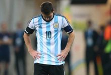 Lionel Messi durante el partido de semifinales de la Copa Mundial 2014 entre Holanda y Argentina